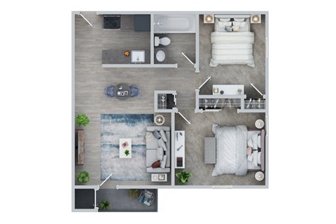 2 Bed 2 Bath B at The Meadows, Chelmsford